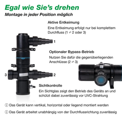 WAGNER GREEN UVC Teichklärer 11 Watt für klares Teichwasser
