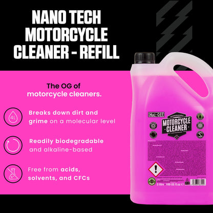 Muc-Off Nano-Tech Motorcycle Cleaner Motorradreiniger 5 l
