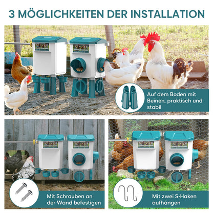 CHAMUTY Automatische Geflügeltränke 7L – Schwimmerventil