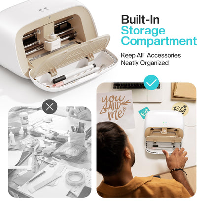 Likcut S501 Mini Schneideplotter Plottermaschine für DIY – Beige