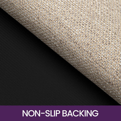 DEXI Schmutzfangmatte Innen 92x142 cm Dünn Rutschfest – Beige