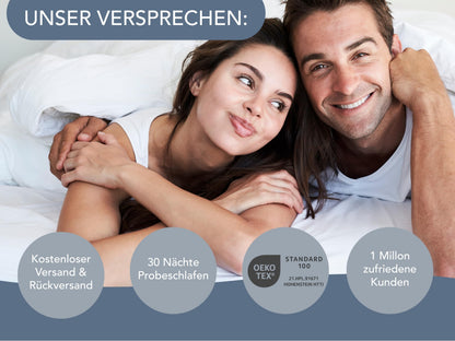 XDREAM Pure 7-Zonen Kaltschaummatratze 180x200 cm Härtegrad H3