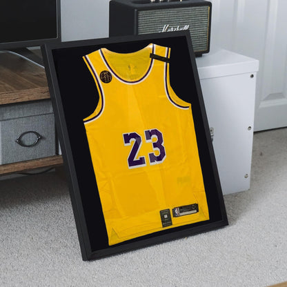 Avalo Objektrahmen 3D Box Fussballtrikot 60x80 cm Schwarz