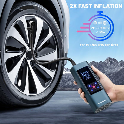Neakhmer Mini Kompressor Akku Luftpumpe N21 150 PSI für Auto und Velo