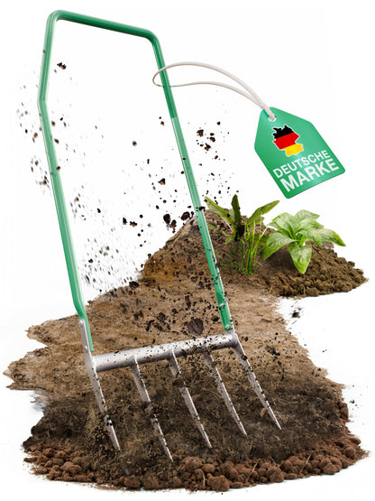 Smabix® Broadfork Grabegabel – 5 Zinken, robust & rückenschonend