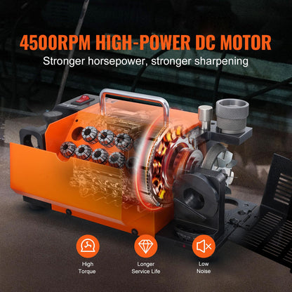 VEVOR Bohrerschleifer MR-13A, 3-13 mm Bohrer-Nachschärfer HSS CBN