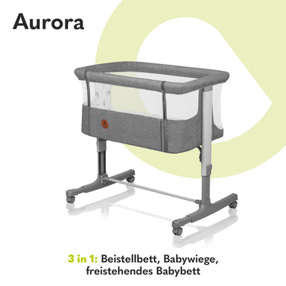 Lionelo Aurora 3-in-1 Babybett & Beistellbett – bis 9 kg