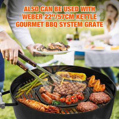 onlyfire Gusseisen Grillplatte Wendeplatte für Weber GBS Grills