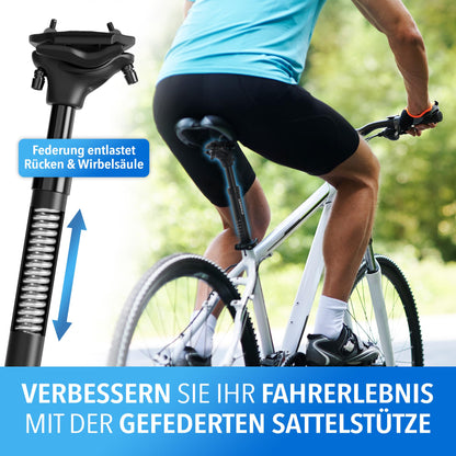 LAINFELD Gefederte Sattelstütze 27,2/30,9/31,6 mm mit Werkzeug
