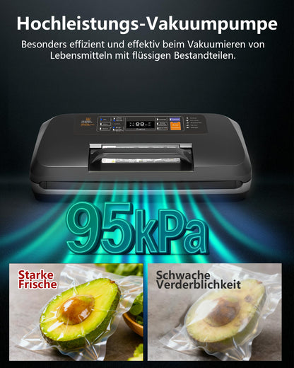 OidoZac Vakuumiergerät SV636, 12-in-1 mit doppelter Schweissnaht