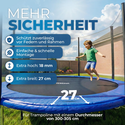 Terena Trampolin Randabdeckung 305 cm – extra breiter Schutzrand