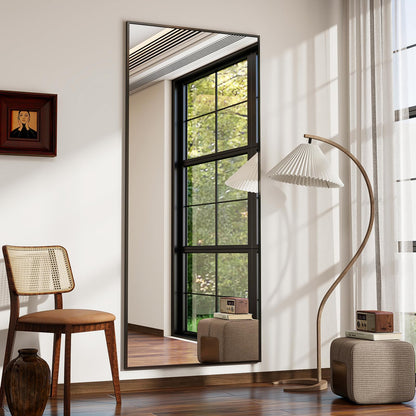 Koonmi 171x76cm Standspiegel – Aluminiumrahmen Schwarz