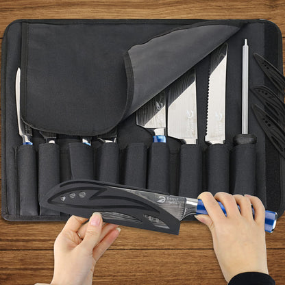 Dfito Küchenmesser Set 8-teilig Profi mit Rolltasche