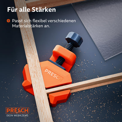 PRESCH Winkelspanner 8 Stk. Eckspanner 25 kg Spannkraft bis 26 mm