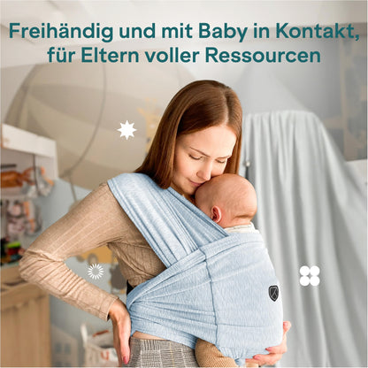 Koala Babycare Tragetuch Baby Neugeborene bis 9 kg, blau