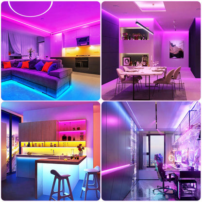 SUBOSI COB LED Streifen 10 m RGB WiFi, Alexa & Google Home kompatibel