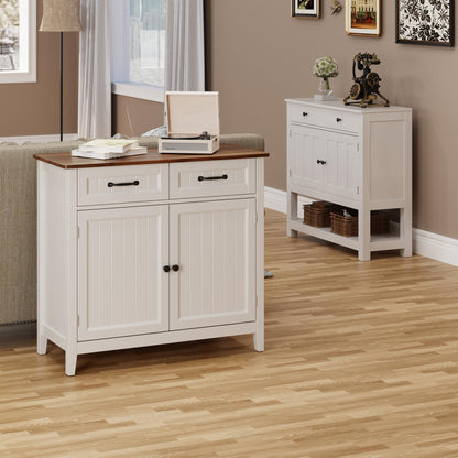 Bealife Küchenschrank Sideboard – Schubladen & Türen, Braun