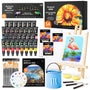 Shuttle Art Acrylfarben-Set, 54-teiliges Malset mit Tischstaffelei, Farbtuben, Pinsel und Leinwände