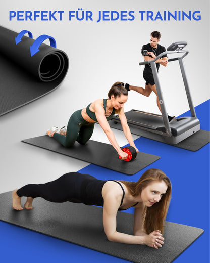 NEOLYMP Bodenschutzmatte für Fitnessgeräte, 200 x 90 cm, 8 mm