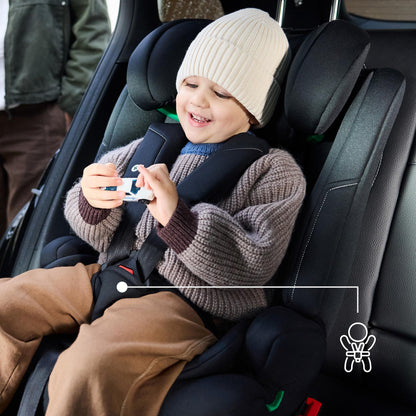 Kinderkraft Safety Fix 3 Pro Kindersitz 9-36 kg mit ISOFIX, Grau