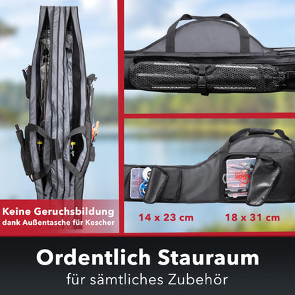 Paradox Fishing Rutentasche Rutenfutteral – 190 cm 3 Fächer