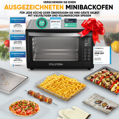 Stillstern Minibackofen Umluft 45L CYCLONE PRO+ Pizzaofen
