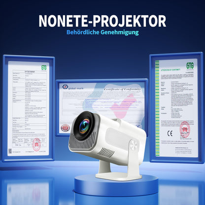 Smart Mini Beamer 4K Full HD Android Projektor – Weiss