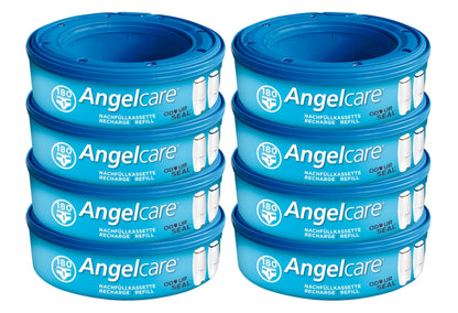 Angelcare Nachfüllkassetten 8er-Pack für Windeleimer Comfort Plus mit Mehrschichtfolie