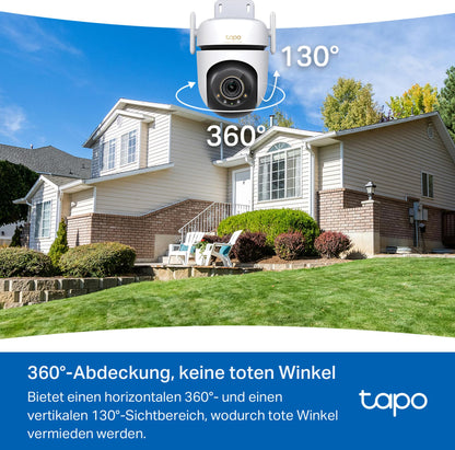 Tapo C530WS 360° Aussen-Überwachungskamera 3K 5MP Starlight