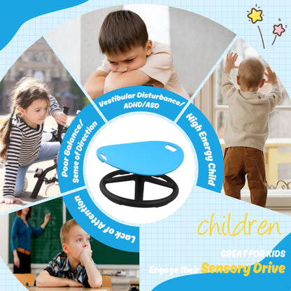 LGMCF Sensorik Drehstuhl für Kinder, 360° Balance Drehhocker mit Griff