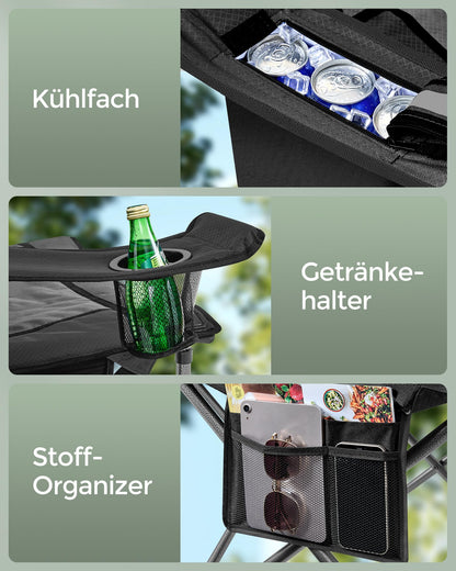 SONGMICS Campingstuhl GCB066B01, Klappstuhl mit Getränkehalter