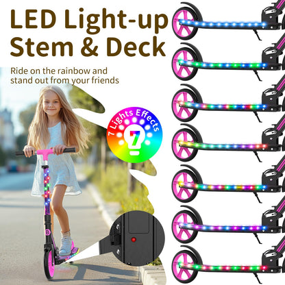 BELEEV V9 200mm Räder LED Faltbar Cityroller - Starry Purple