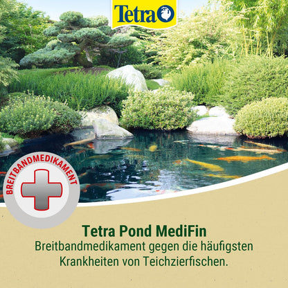 Tetra Pond MediFin Medikament für Teichfische gegen Krankheiten, 1 L