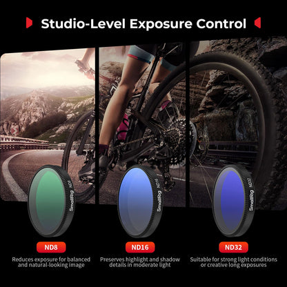 SMALLRIG ND-Filter-Set für DJI Osmo Action 6, CPL/ND8/ND16/ND32, 5895