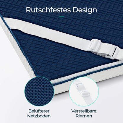 LINSY HOME Matratzentopper 90x200 cm Gel Memory Foam H2/H3 7,5 cm
