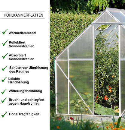 KARAT Stegplatten Polycarbonat transparent 4 mm 14 Stück 60,5 x 121 cm