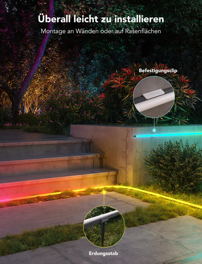 Govee Outdoor Neon LED Streifen Gartenbeleuchtung – 10m RGBIC IP67