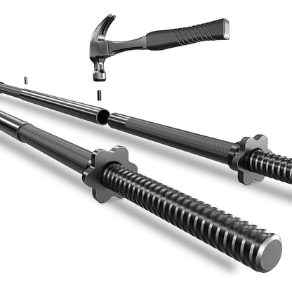 TREX SPORT Langhantel Set 22 kg mit 120 cm Stahlstange und 8 Scheiben