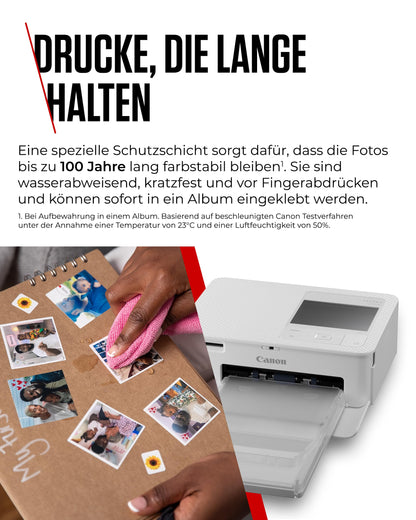 Canon SELPHY CP1500 Kompakter Fotodrucker – Weiss
