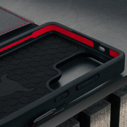 TORRO Lederhülle für Samsung Galaxy S26 Ultra, Schwarz