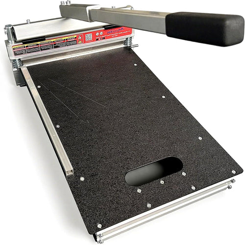MANTISTOL Laminatschneider NMC-330, 33 cm für Vinyl & Parkett – Plankenschneider aus Stahl und Aluminium mit Hebelgriff