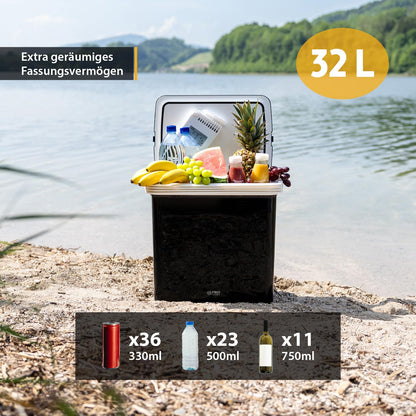 TZS First Austria Thermoelektrische Kühlbox 32L 12V/230V Schwarz