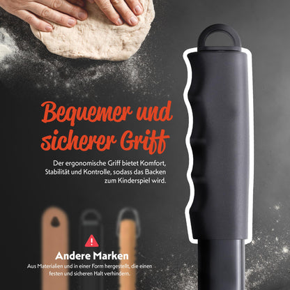 Pizza Lover Pizzaschieber perforiert 35 x 35 cm aus Aluminium