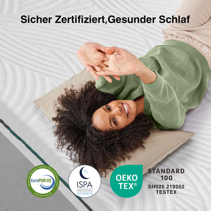 Novilla Matratzentopper 140x200 cm Gel-Memory-Foam 7,5 cm