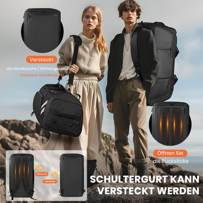 Cozor Sporttasche 58L, Reisetasche mit Schuhfach und Nassfach