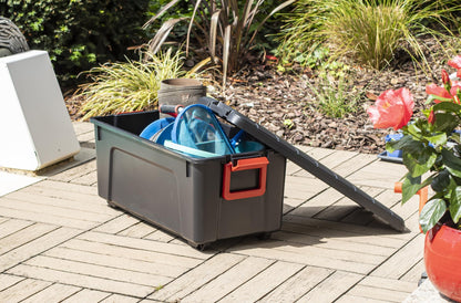 Iris Ohyama SIA-75 Aufbewahrungsbox - 3er-Set Schwarz 75l