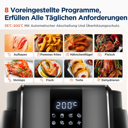 Midea MF-CN40C2 Heissluftfritteuse 4L - Airfryer 1500W