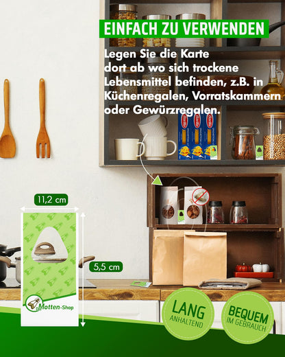 Der Motten-Shop® Schlupfwespen gegen Lebensmittelmotten 9 Karten