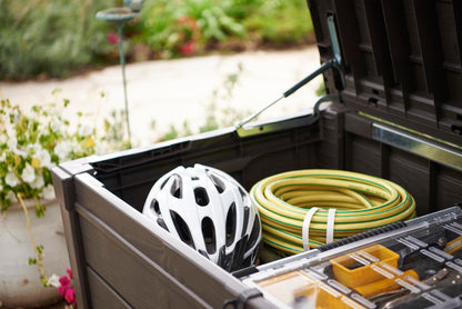 Keter Brightwood Garten Kissenbox – Braun 455L Wetterfest