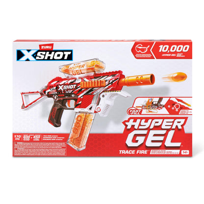 ZURU X-Shot Hyper Blaster Trace Fire mit 10.000 Kugeln